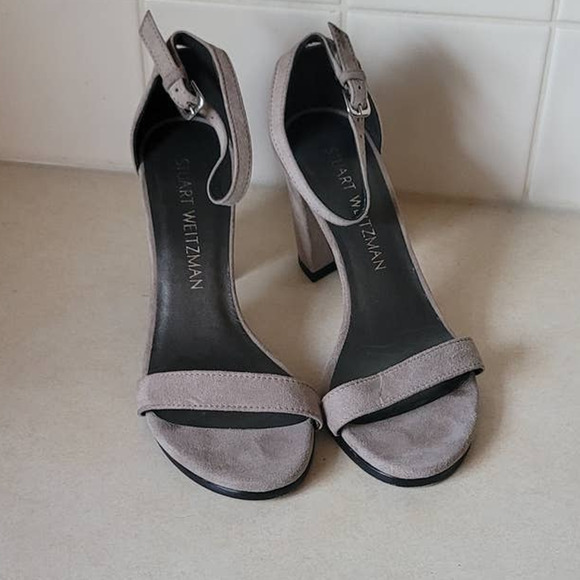 Stuart Weitzman Shoes - Stuart Weitzman Nearly Nude Strap Sandal Size 4 Gray